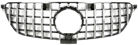 Front Radiator Grille for MERCEDES-BENZ GLE C292 (2016-2019) GTR Panamericana Style in Silver