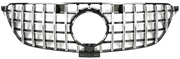 Front Radiator Grille for MERCEDES-BENZ GLE C292 (2016-2019) GTR Panamericana Style in Silver
