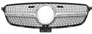 Front Radiator Grille for MERCEDES-BENZ GLE W166 (2016-2019) Diamond Style in Silver