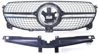 Front Radiator Grille for MERCEDES-BENZ GLE W167 (2020-2023) Diamond Style in Gloss Black