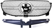 Front Radiator Grille for MERCEDES-BENZ GLE W167 (2020-2023) Diamond Style in Silver