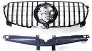 Front Radiator Grille for MERCEDES-BENZ GLE W167 (2020-2023) GTR Panamericana Style in Gloss Black