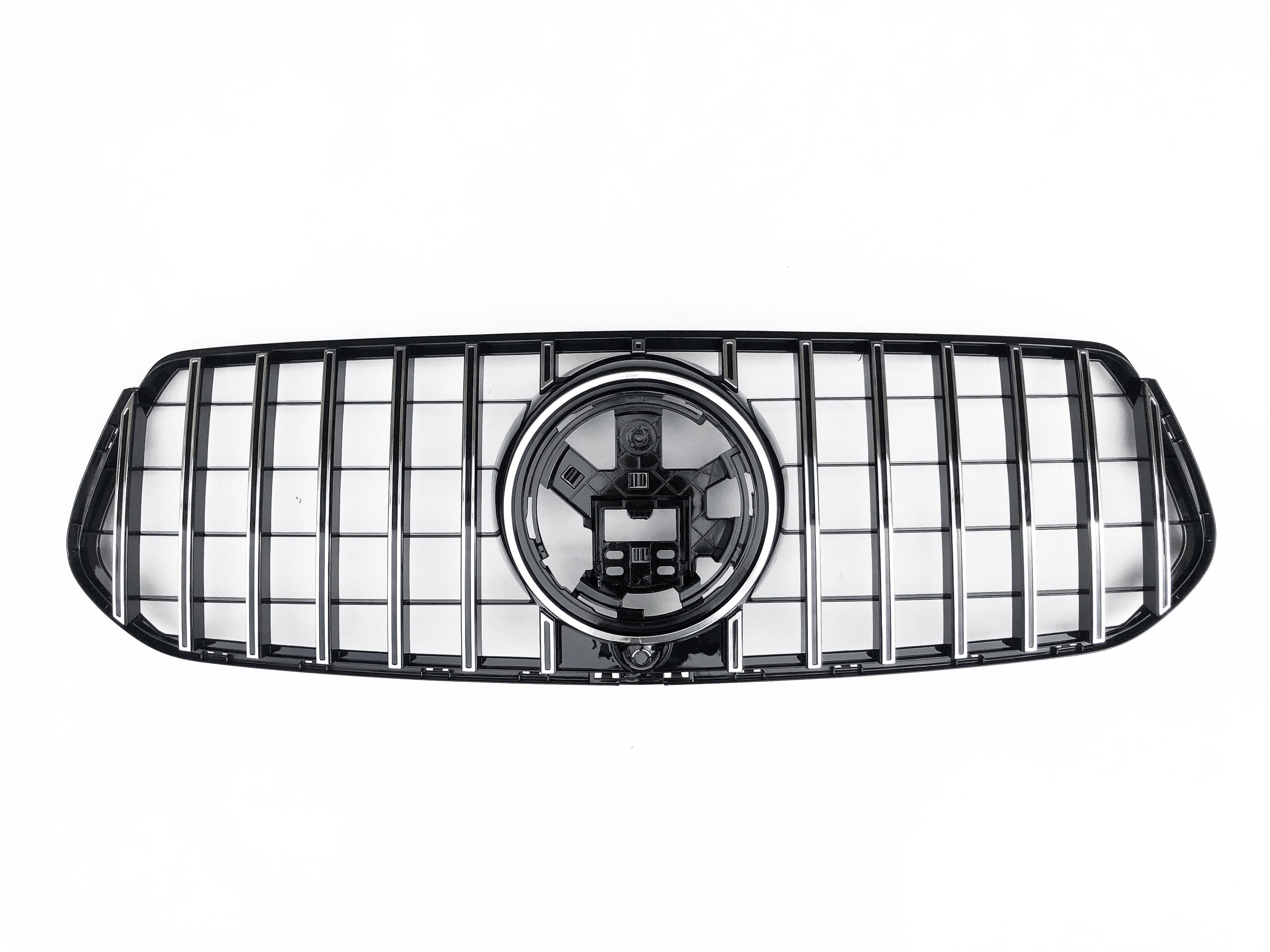 Front Radiator Grille for MERCEDES-BENZ GLE W167 (2020-2023) GTR Panamericana Style in Silver