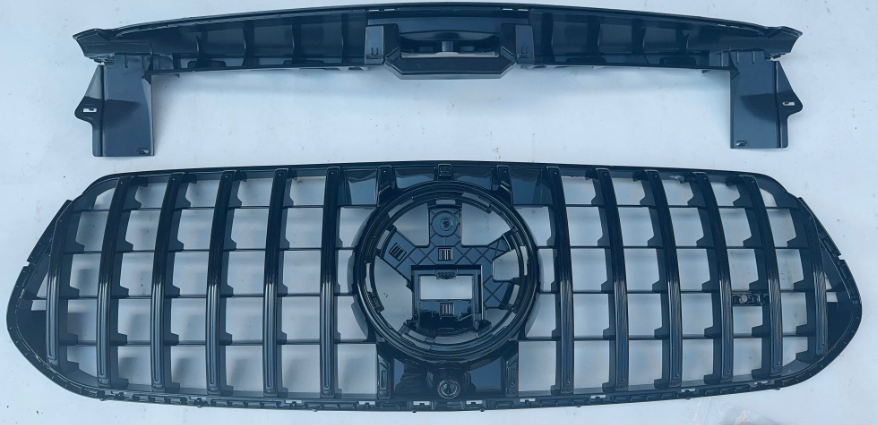 Front Radiator Grille for MERCEDES-BENZ GLE W167 (2024) GTR Panamericana Style in Gloss Black