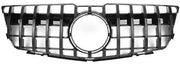 Front Radiator Grille for MERCEDES-BENZ GLK-Class X204 (2008-2012) GTR Panamericana Style in Gloss Black