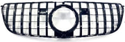 Front Radiator Grille for MERCEDES-BENZ GLS X166 (2016-2019) GTR Panamericana Style in Gloss Black
