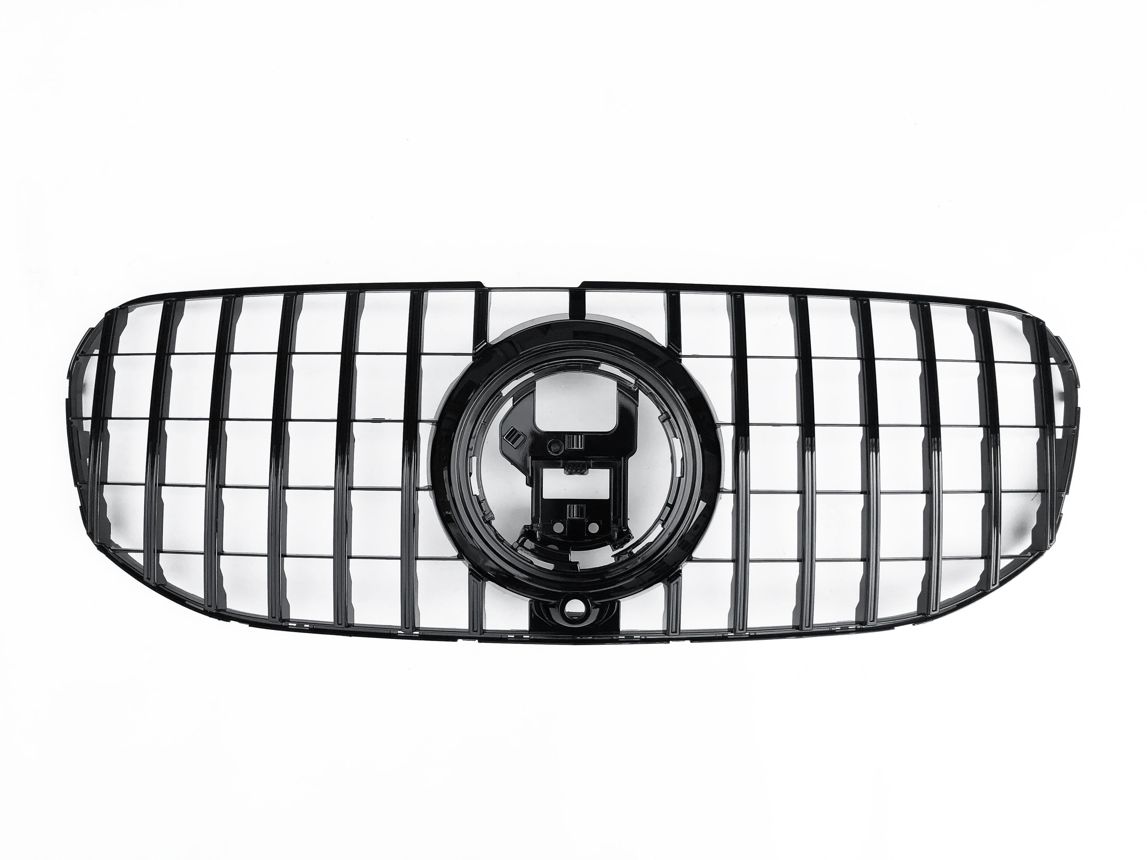Front Radiator Grille for MERCEDES-BENZ GLS X167 (2020-2023) GTR Panamericana Style in Gloss Black