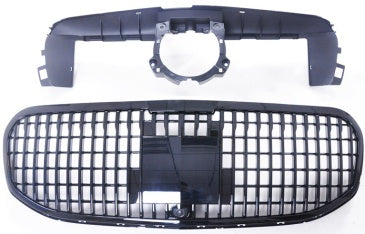 Front Radiator Grille for MERCEDES-BENZ GLS X167 (2020-2023) Maybach Style in Gloss Black