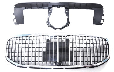 Front Radiator Grille for MERCEDES-BENZ GLS X167 (2020-2023) Maybach Style in Silver