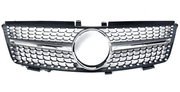 Front Radiator Grille for MERCEDES-BENZ ML-CLASS W164 (2005-2008) Diamond Style in Silver