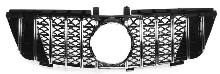Front Radiator Grille for MERCEDES-BENZ ML-CLASS W164 (2005-2008) GTR Panamericana Style in Silver