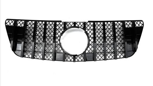 Front Radiator Grille for MERCEDES-BENZ ML-CLASS W164 (2009-2012) GTR Panamericana Style in Gloss Black