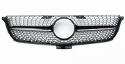 Front Radiator Grille for MERCEDES-BENZ ML-CLASS W166 (2013-2015) Diamond Style in Gloss Black