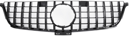 Front Radiator Grille for MERCEDES-BENZ ML-CLASS W166 (2013-2015) GTR Panamericana Style in Gloss Black