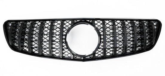 Front Radiator Grille for MERCEDES-BENZ R-CLASS R251 (2005-2009) GTR Panamericana Style in Gloss Black