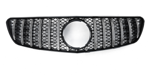 Front Radiator Grille for MERCEDES-BENZ R-CLASS R251 (2005-2009) GTR Panamericana Style in Silver