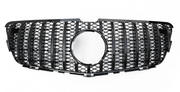 Front Radiator Grille for MERCEDES-BENZ R-CLASS R251 (2011-2017) GTR Panamericana Style in Gloss Black