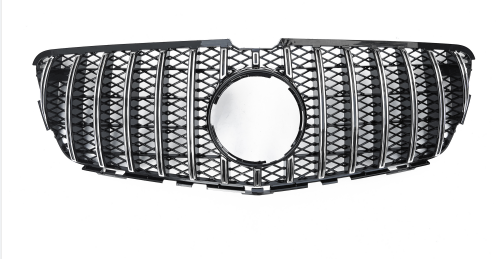 Front Radiator Grille for MERCEDES-BENZ R-CLASS R251 (2011-2017) GTR Panamericana Style in Silver