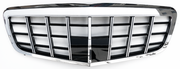 Front Radiator Grille for MERCEDES-BENZ S-CLASS W221 (2009-2012) Brabus Style in Silver