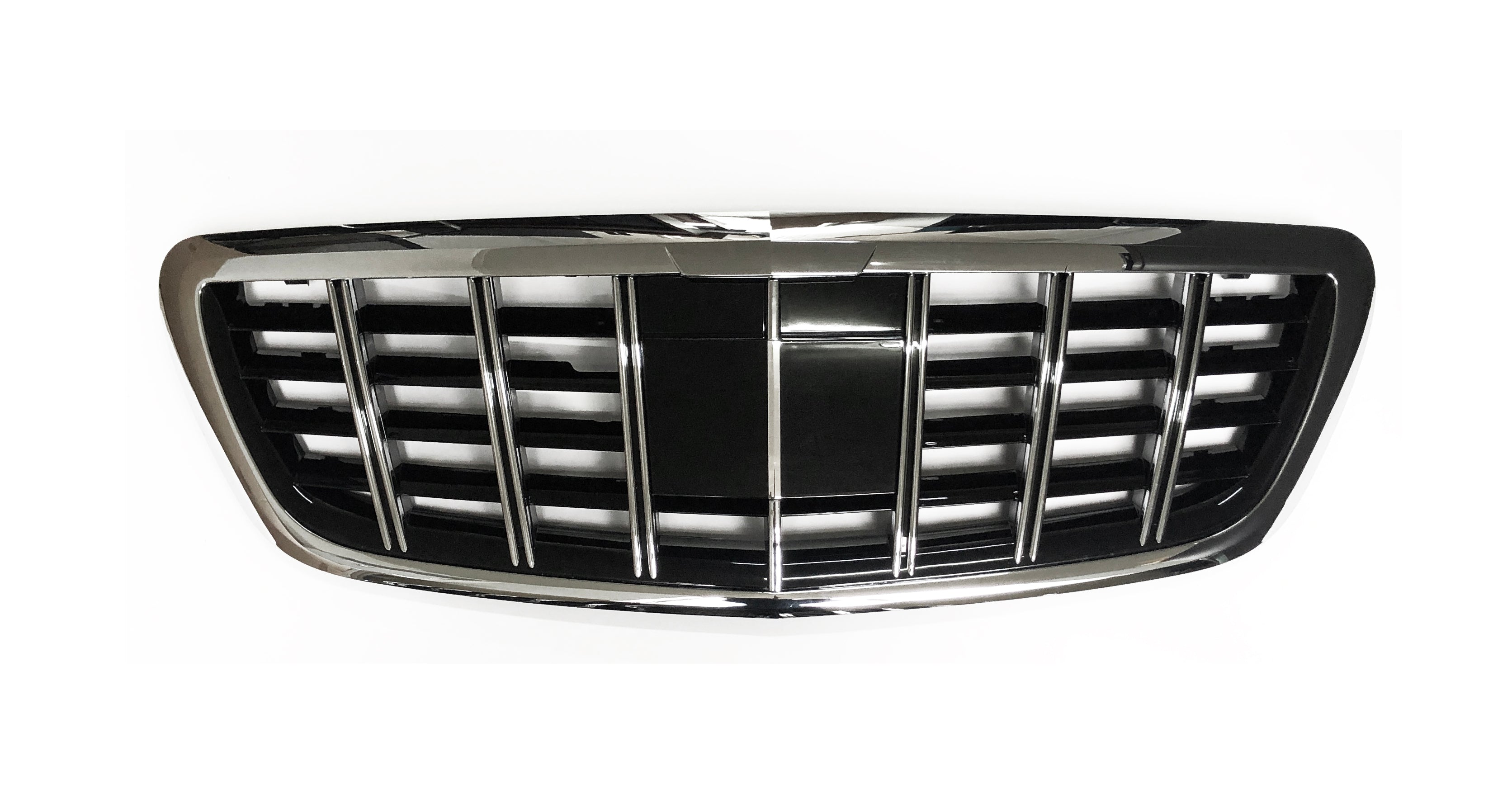 Front Radiator Grille for MERCEDES-BENZ S-CLASS W222 (2013-2020) Brabus Style in Silver