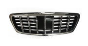 Front Radiator Grille for MERCEDES-BENZ S-CLASS W222 (2013-2020) Brabus Style in Silver