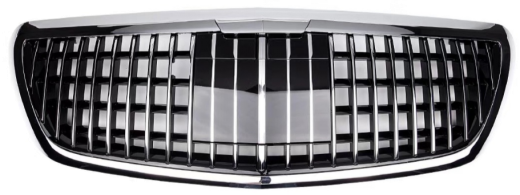 Front Radiator Grille for MERCEDES-BENZ S-CLASS W222 (2013-2020) Maybach Style in Silver