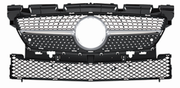 Front Radiator Grille for MERCEDES-BENZ SLK R172 (2011-2015) Diamond Style in Silver