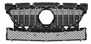 Front Radiator Grille for MERCEDES-BENZ SLK R172 (2011-2015) GTR Panamericana Style in Silver