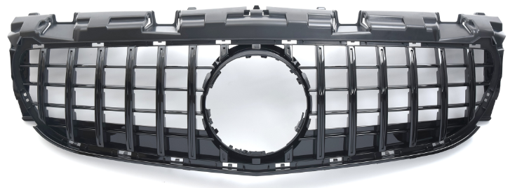 Front Radiator Grille for MERCEDES-BENZ SLK R172 (2016-2020) GTR Panamericana Style in Gloss Black