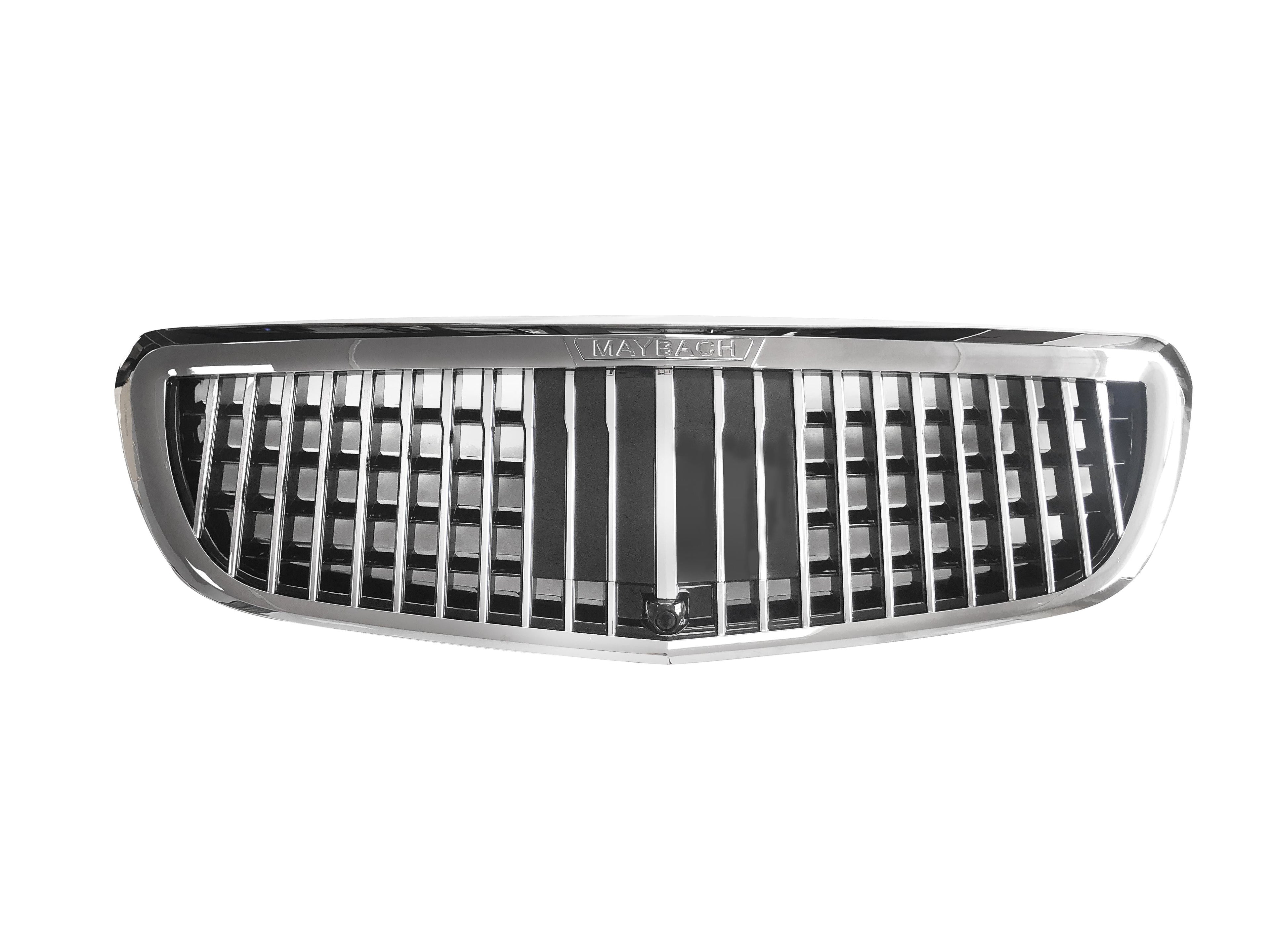 Front Radiator Grille for MERCEDES-BENZ V-Class W447 (2016-2020) Maybach Style in Silver