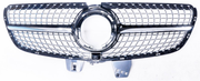 Front Radiator Grille for MERCEDES-BENZ V-Class W447 (2021-2022) Diamond Style in Gloss Black