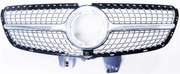 Front Radiator Grille for MERCEDES-BENZ V-Class W447 (2021-2022) Diamond Style in Silver