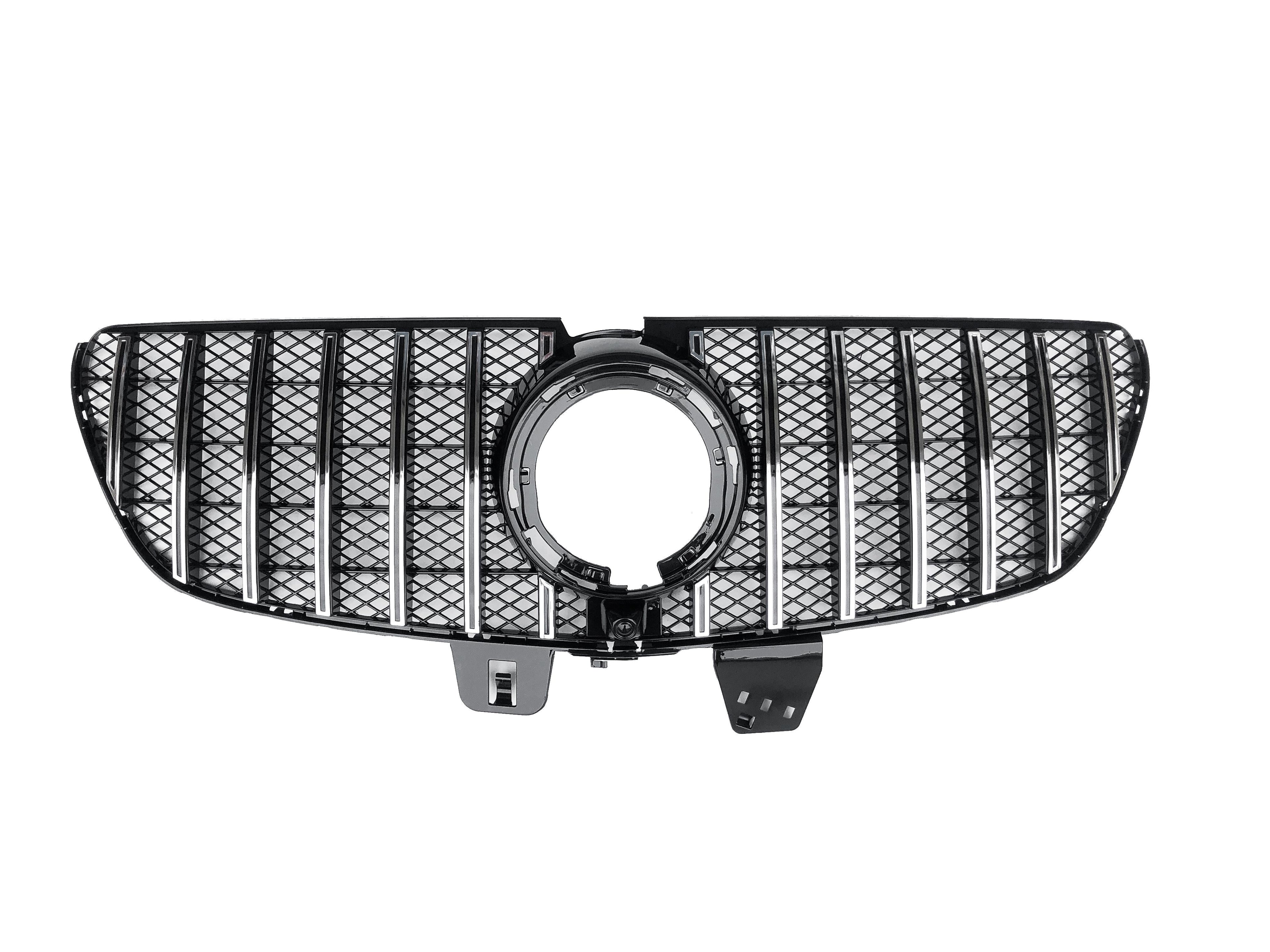 Front Radiator Grille for MERCEDES-BENZ V-Class W447 (2021-2022) GTR Panamericana Style in Gloss Black