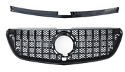 Front Radiator Grille for MERCEDES-BENZ V-Class W447 (2021-2022) GTR Panamericana Style in Gloss Black
