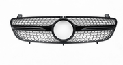 Front Radiator Grille for MERCEDES-BENZ Viano W639 (2004-2010) Diamond Style in Gloss Black