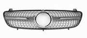 Front Radiator Grille for MERCEDES-BENZ Viano W639 (2004-2010) Diamond Style in Silver