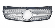 Front Radiator Grille for MERCEDES-BENZ Viano W639 (2011-2014) Diamond Style in Silver