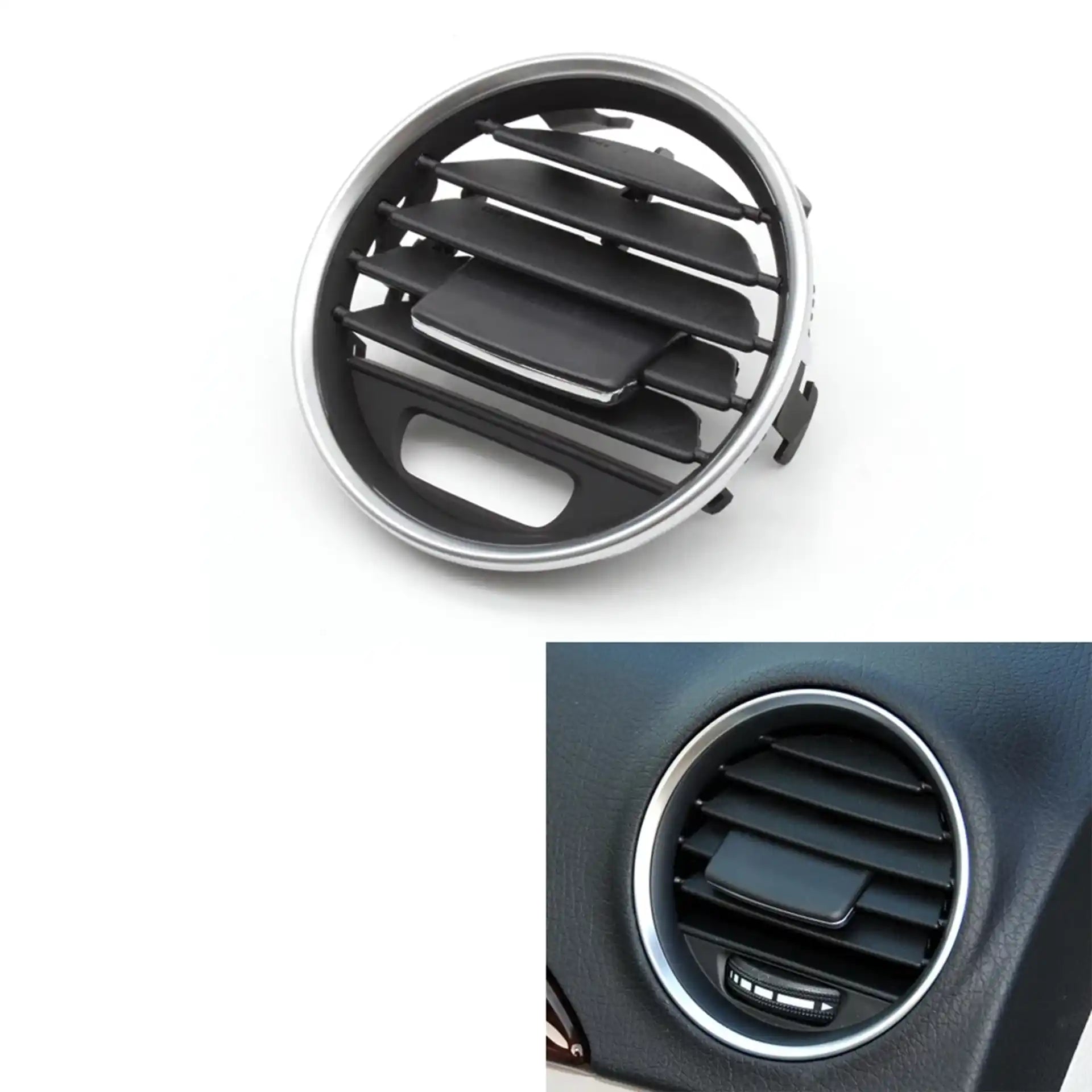 Front Right AC Vent Grille for MERCEDES-BENZ C-CLASS W204 (2007-2014) in Black color Chrome