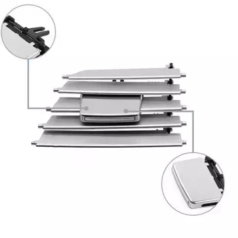 Front Right AC Vent Repair Kit for MERCEDES-BENZ E-CLASS W207 (2013) in Silver color