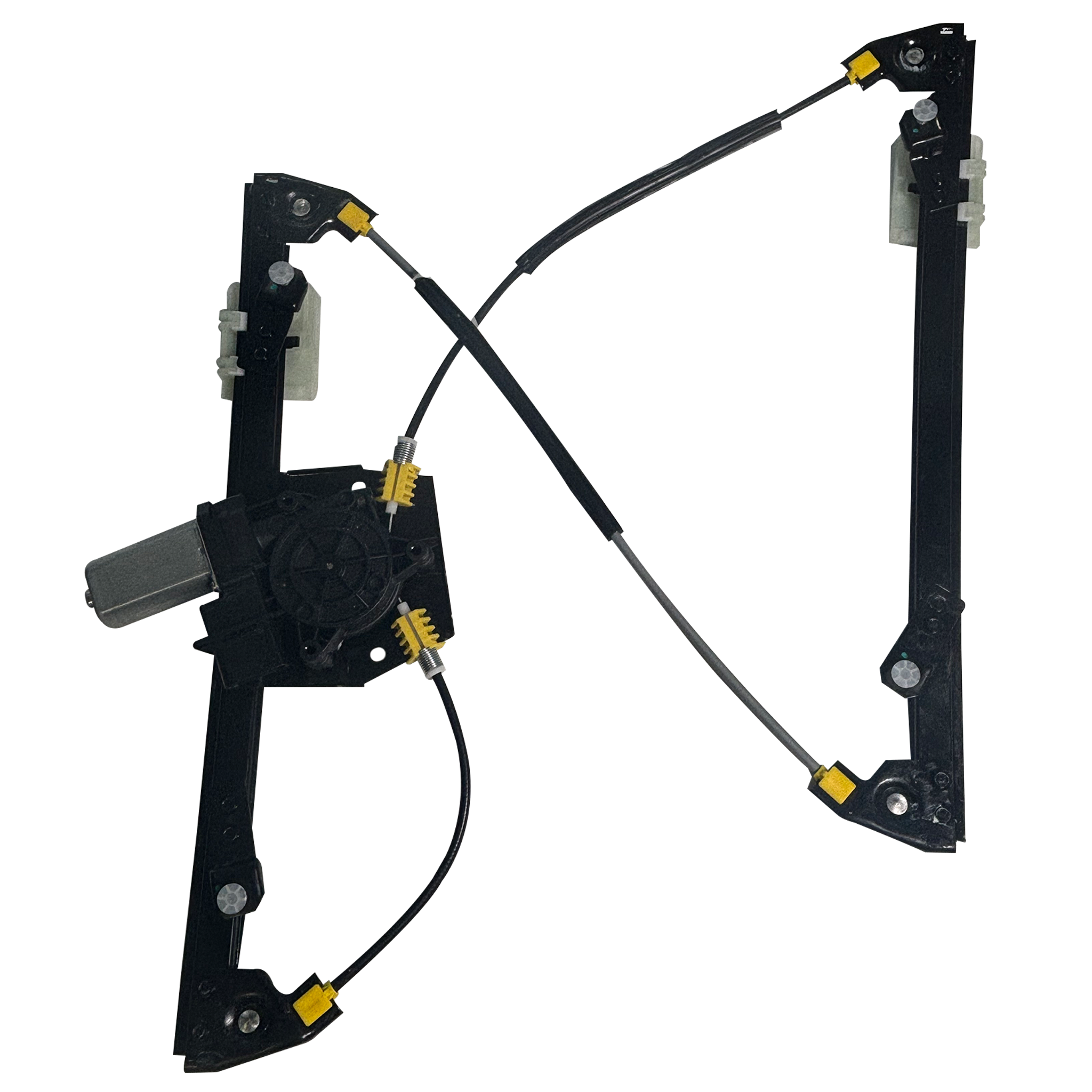 Front Right Electric Window Lifter Regulator for BMW 3 F30 (2012-2018) with 5 pins Electric Motor and ABS, Steel with Zinc Plating