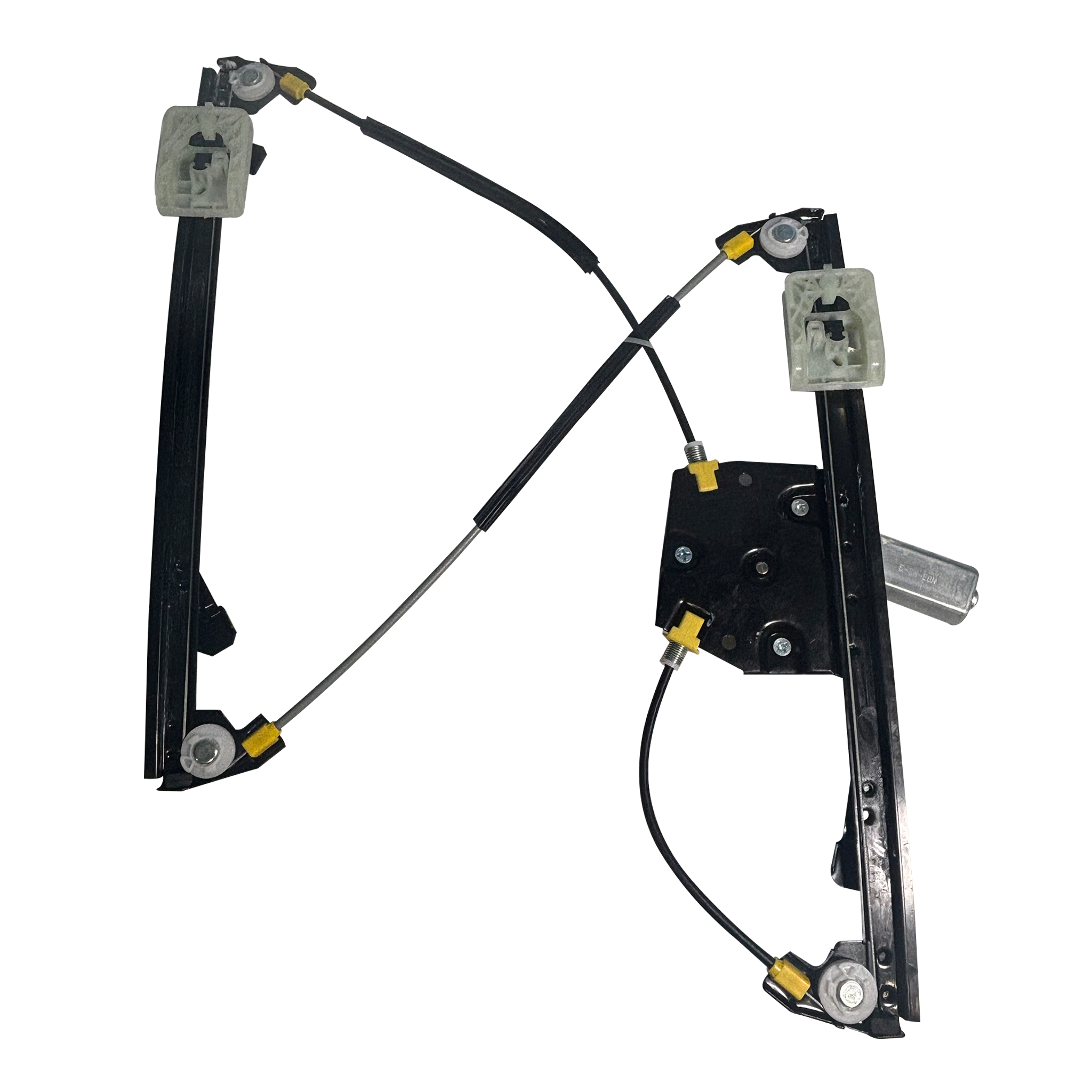 Front Right Electric Window Lifter Regulator for BMW 3 Series F80 (2014-2018) with 5 pins Electric Motor and ABS, Steel with Zinc Plating