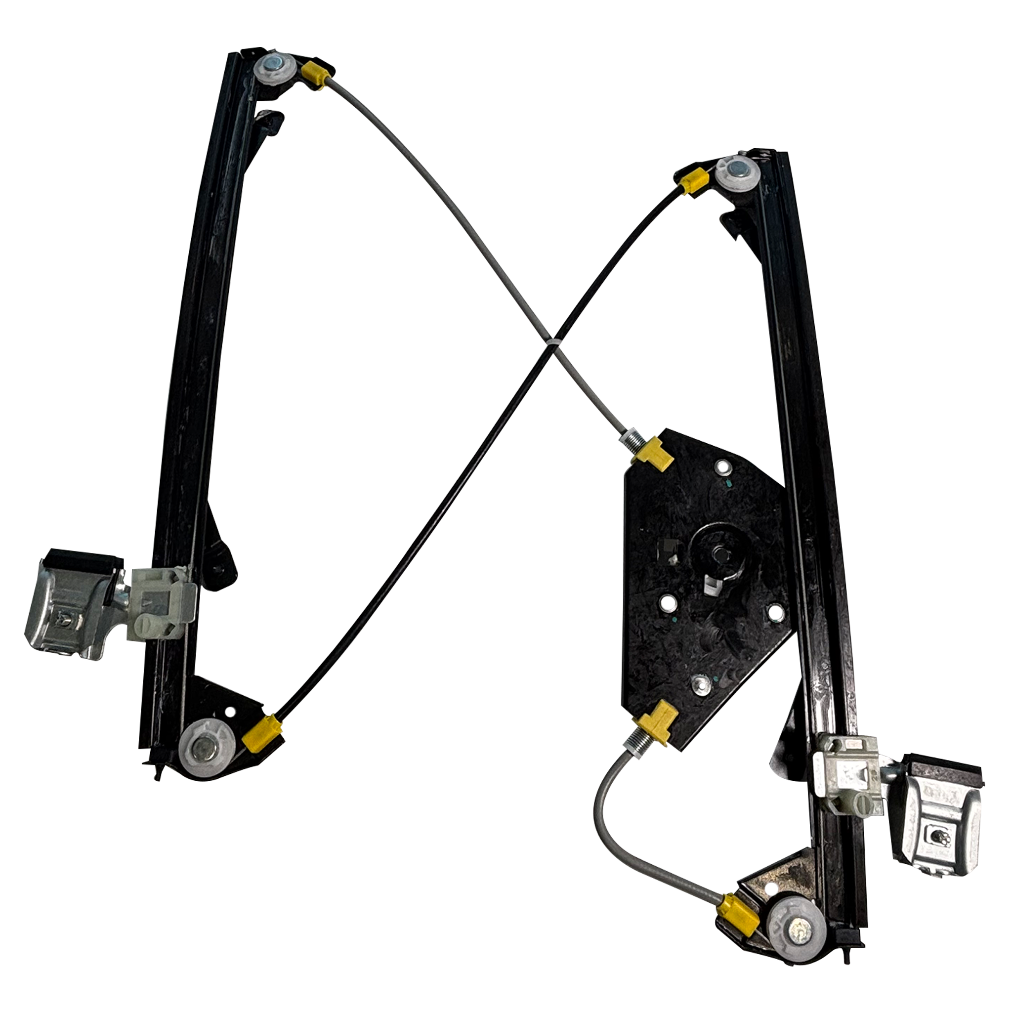 Front Right Electric Window Regulator for MERCEDES-BENZ E-CLASS W211 (2002-2008) without electric motor, made of ABS and Steel with Zinc Plating