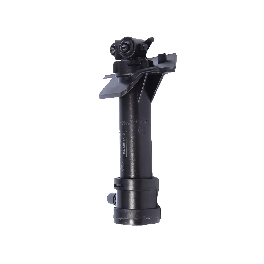 Front Right Headlight Washer Nozzle for AUDI Q3 8UB (2013-2020) in Black color with ABS