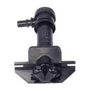Front Right Headlight Washer Nozzle for AUDI Q3 8UB (2013-2020) in Black color with ABS