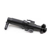 Front Right Headlight Washer Nozzle for BMW 5 SERIES F10 (2010-2016) in Black color ABS with one-hole nozzle and lift cylinder
