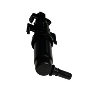 Front Right Headlight Washer Nozzle for BMW 5 SERIES F10 (2010-2016) in Black color ABS with one-hole nozzle and lift cylinder