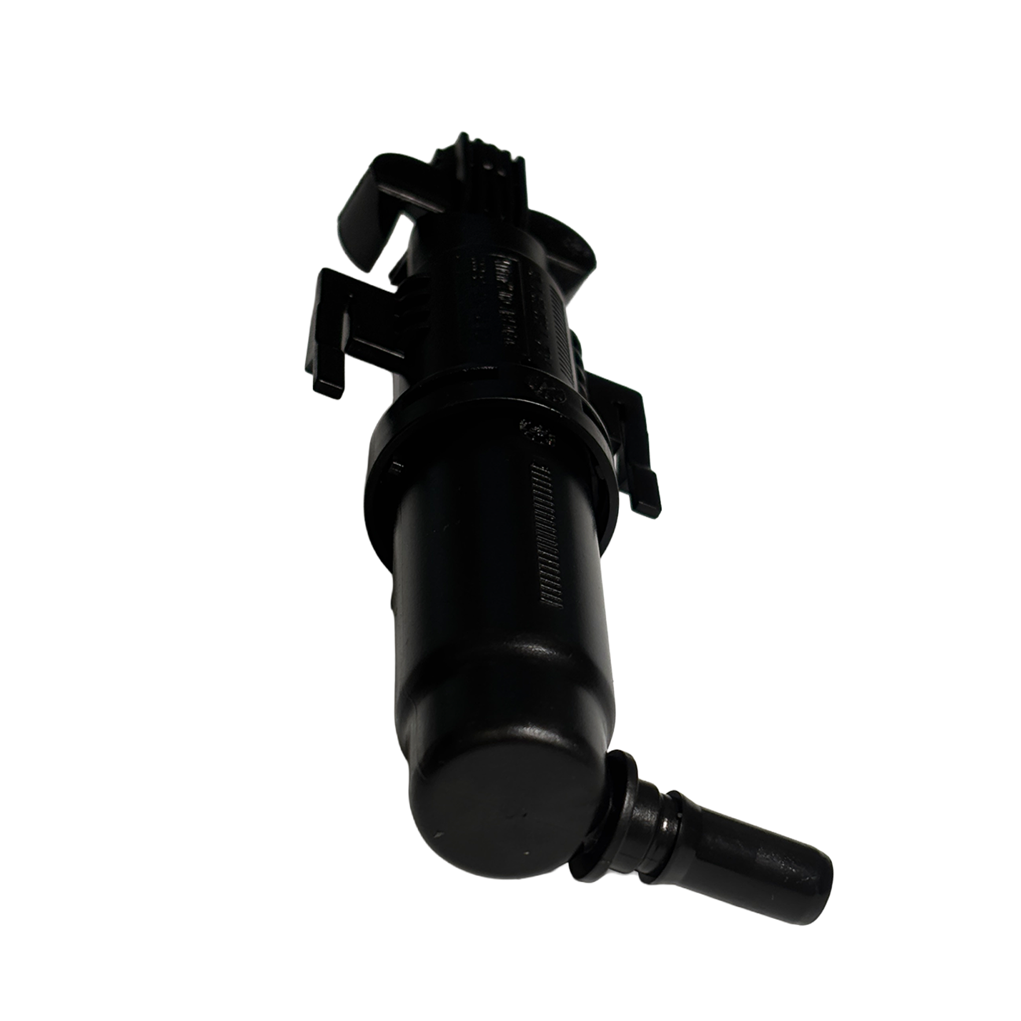Front Right Headlight Washer Nozzle for BMW 5 SERIES GRAN TURISMO F07 (2009-2019) in Black color ABS with one-hole nozzle and lift cylinder