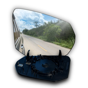 Front Right Rear View Mirror Glass for AUDI Q2 GAB (2020-2024) with plastic frame