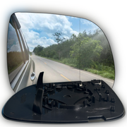 Front Right Rear View Mirror Glass for AUDI Q5 8RB (2008-2017) with Double Curvature and Heated