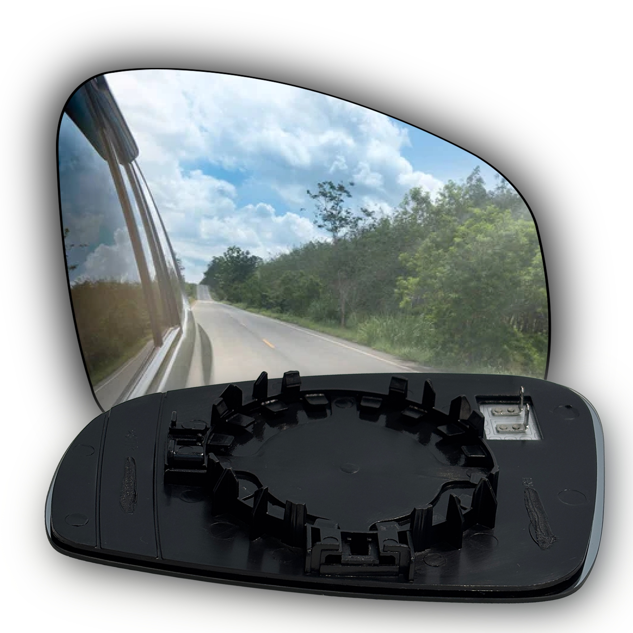 Front Right Sub Mirror for SKODA FABIA 542 (2008-2014) Heated, Single Curvature